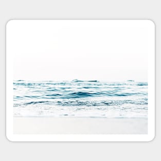 Landscape, Blue water, Scandinavian print, Nordic, Wall art, Wall decor, Sea, Ocean, Minimalist Sticker